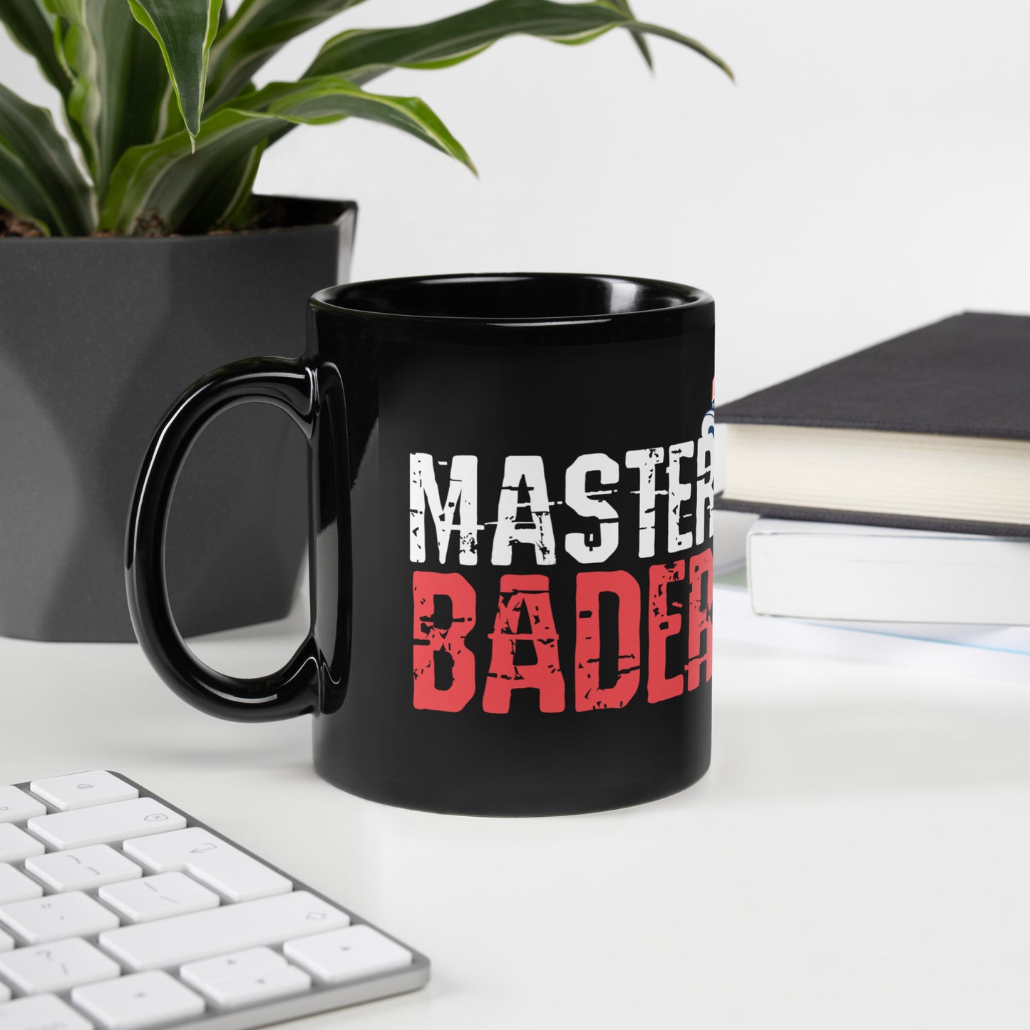 Master Bader Black Glossy Mug