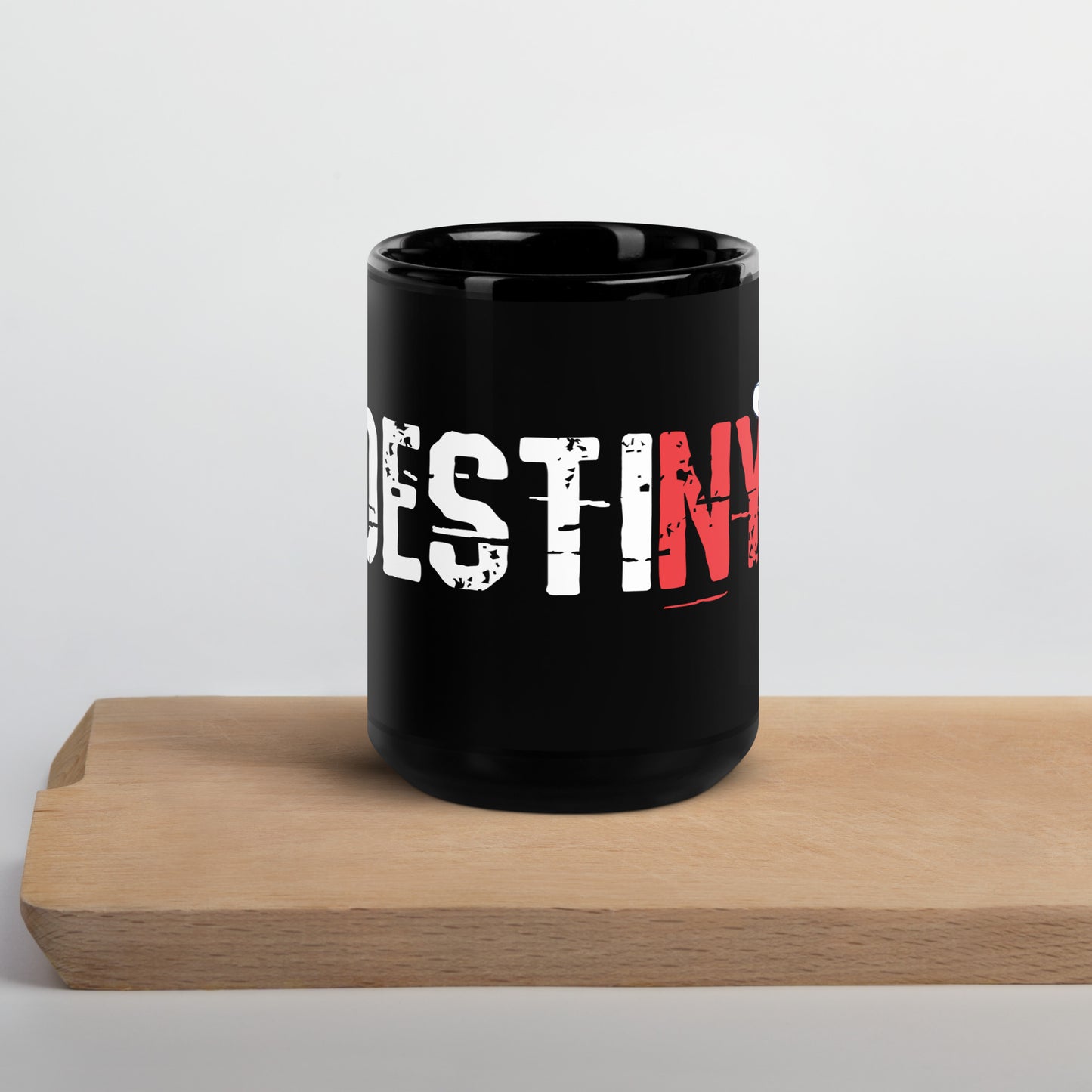 DestiNY Black Glossy Mug