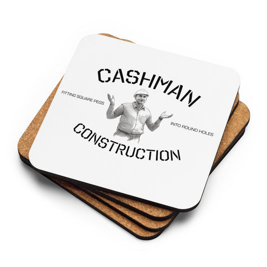 Cashman Construction Cork-back coaster