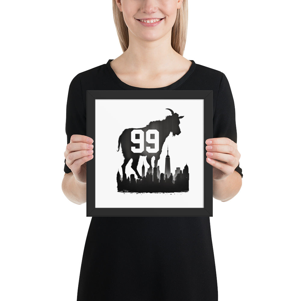 99 The Goat Framed poster