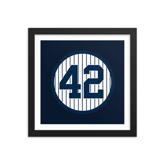 42 Mariano Rivera Framed poster 12 in x 12 in