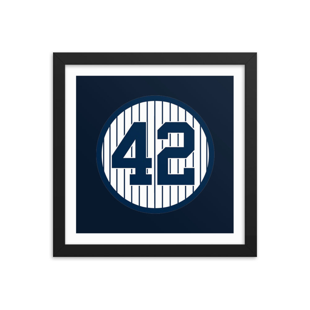 42 Mariano Rivera Framed poster 12 in x 12 in