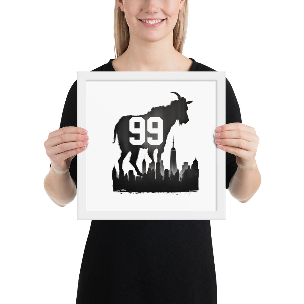 99 The Goat Framed poster