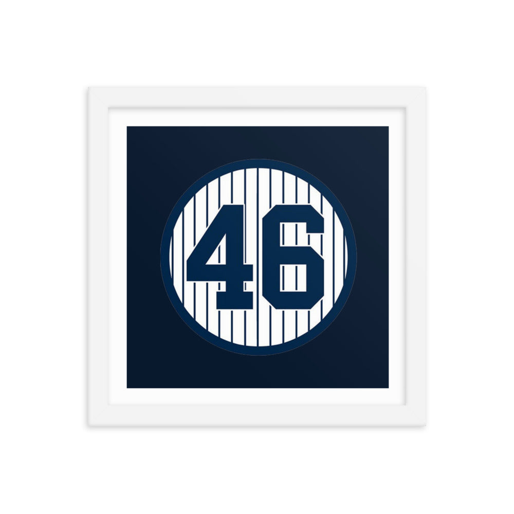 46 Retired Andy Pettitte Framed poster 12 in x 12 in