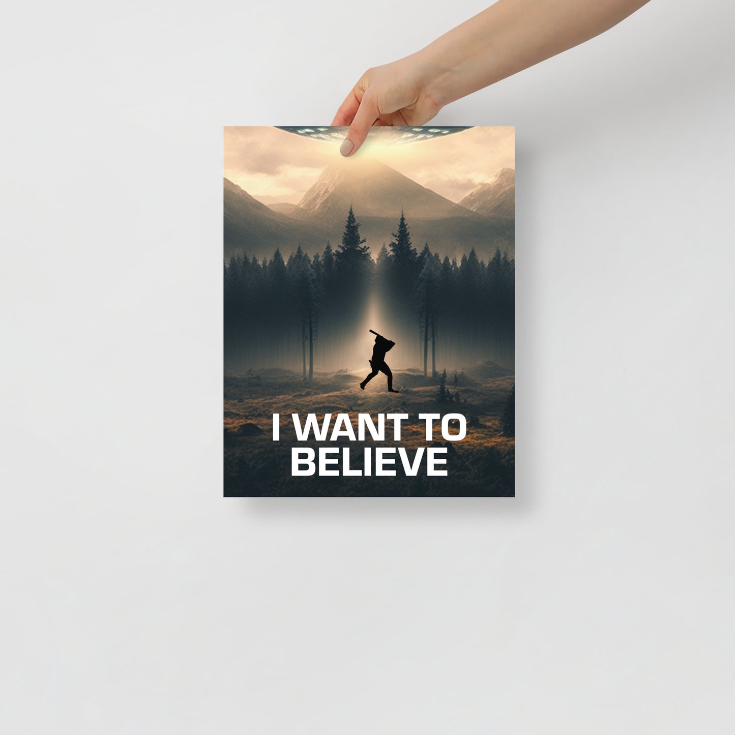 I Want to Believe - Martian Poster