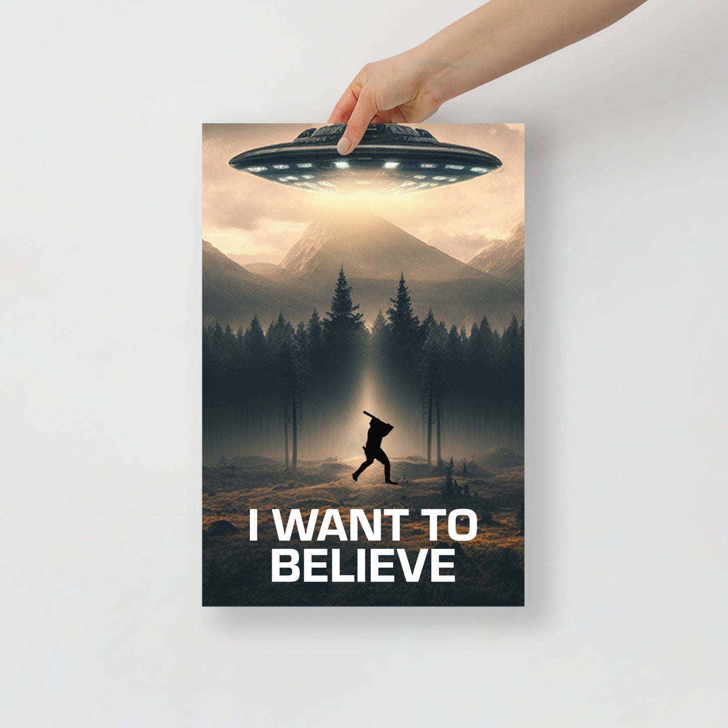 I Want to Believe - Martian Poster