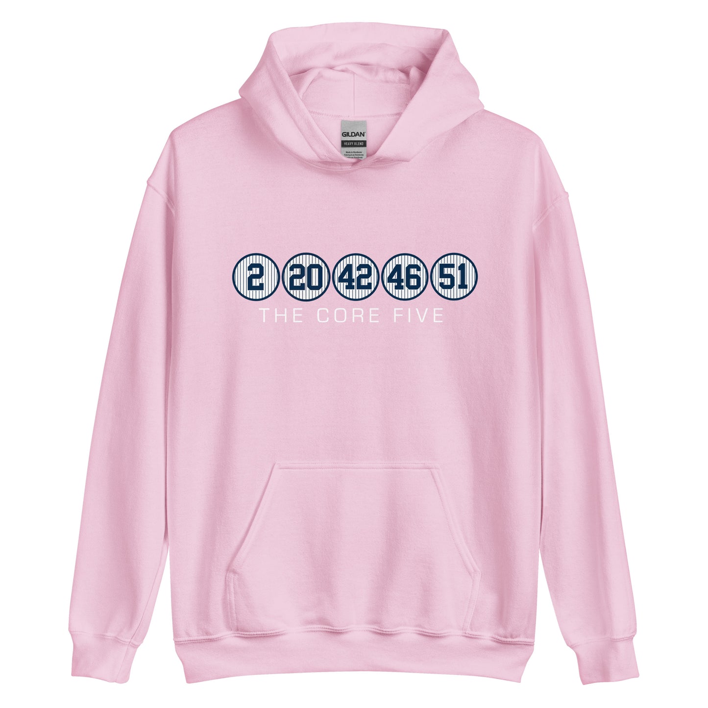 Core Five with Numbers and Text Unisex Hoodie