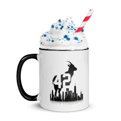 42 The Goat Mug with Color Inside